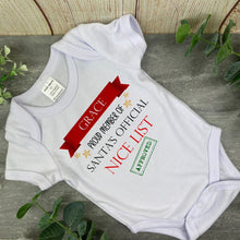 Load image into Gallery viewer, Nice List Christmas Bib and Vest
