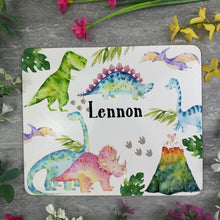 Load image into Gallery viewer, Dinosaur Enamel Mug, Placemat and Coaster