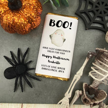 Load image into Gallery viewer, Boo! Have I Got A Halloween Treat For You - Personalised Chocolate Bar