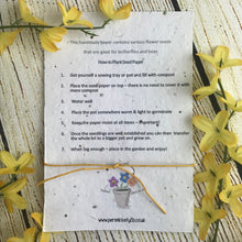 Load image into Gallery viewer, Nursery Teacher Wish Bracelet on Plantable Seed Card
