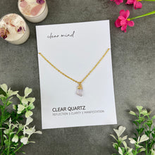 Load image into Gallery viewer, Dainty Crystal Necklace - Clear Quartz
