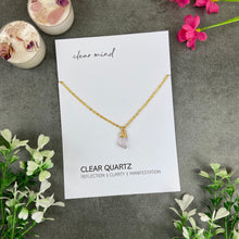 Load image into Gallery viewer, Dainty Crystal Necklace - Clear Quartz
