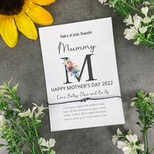 Load image into Gallery viewer, Happy Mother's day - Personalised Wish Bracelet For Mum