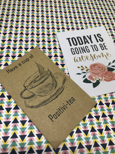Have A Cup Of Positivi-TEA Mini Kraft Envelope with Tea Bag-2-The Persnickety Co