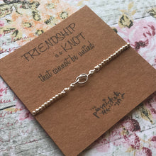 Load image into Gallery viewer, Charm Bracelet, Beaded Bracelet, Knot, Friendship Is A Knot, Friendship Gift