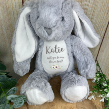 Load image into Gallery viewer, Personalised 'Will You Be My Flower Girl' Soft Toy