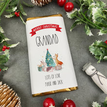 Load image into Gallery viewer, Merry Christmas Grandad - Personalised Chocolate Bar