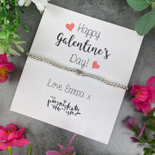 Load image into Gallery viewer, Personalised Galentine's Day Beaded Bracelet
