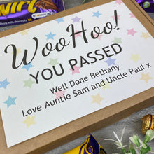 Load image into Gallery viewer, Woo Hoo! You Passed - Personalised Chocolate Box-9-The Persnickety Co