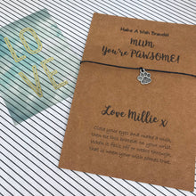 Load image into Gallery viewer, Mum You're Pawsome Personalised Bracelet-3-The Persnickety Co