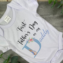 Load image into Gallery viewer, Bunny Initial First Father&#39;s day Bib and Vest
