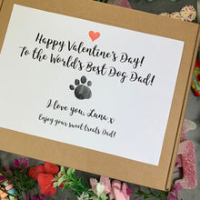 Load image into Gallery viewer, Personalised Pawfect Dog Dad Valentines Sweet Box