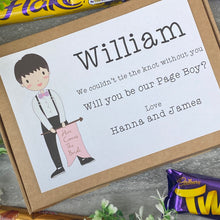 Load image into Gallery viewer, Page Boy Proposal Chocolate Box-The Persnickety Co