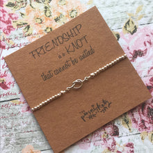 Load image into Gallery viewer, Charm Bracelet, Beaded Bracelet, Knot, Friendship Is A Knot, Friendship Gift-4-The Persnickety Co