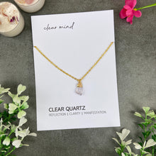 Load image into Gallery viewer, Dainty Crystal Necklace - Clear Quartz