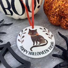 Load image into Gallery viewer, Black Cat Halloween Hanging Decoration