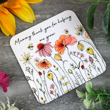 Load image into Gallery viewer, Mummy Coaster, Thank You For Helping me Grow