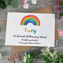 Load image into Gallery viewer, Good Luck At Primary School Rainbow Card-5-The Persnickety Co