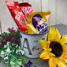 Load image into Gallery viewer, Easter Spring Bunny Initial Enamel Mug