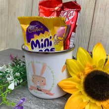 Load image into Gallery viewer, Personalised Easter Bunny Enamel Mug