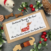 Load image into Gallery viewer, Christmas Dog Treats - Dachshund Through The Snow!