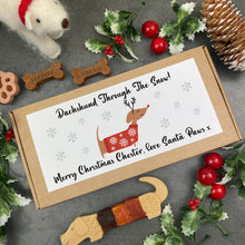Load image into Gallery viewer, Christmas Dog Treats - Dachshund Through The Snow!
