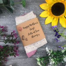 Load image into Gallery viewer, Happy Mother's Day Hedgehog Socks