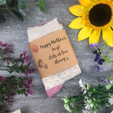Load image into Gallery viewer, Happy Mother's Day Hedgehog Socks