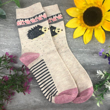Load image into Gallery viewer, Happy Mother's Day Hedgehog Socks