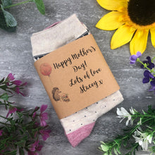 Load image into Gallery viewer, Happy Mother's Day Hedgehog Socks