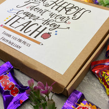 Load image into Gallery viewer, Real Heroes Don't Wear Capes, They Teach - Chocolate Heroes Box-6-The Persnickety Co