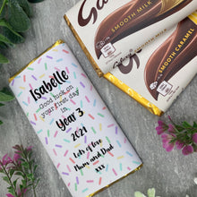 Load image into Gallery viewer, Good Luck In Year... - Personalised Chocolate Bar