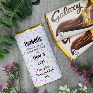 Good Luck In Year... - Personalised Chocolate Bar