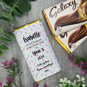 Good Luck In Year... - Personalised Chocolate Bar