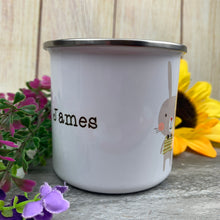 Load image into Gallery viewer, Easter Rabbits Personalised Enamel Mug