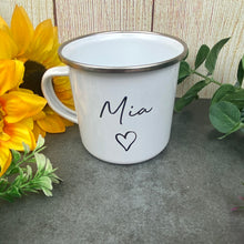 Load image into Gallery viewer, Personalised Name Enamel Mug