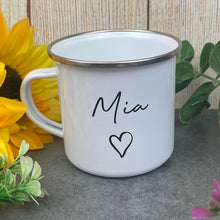 Load image into Gallery viewer, Personalised Name Enamel Mug