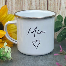 Load image into Gallery viewer, Personalised Name Enamel Mug