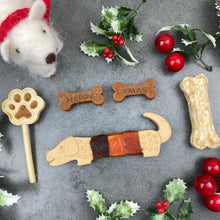 Load image into Gallery viewer, Christmas Dog Treats - Dachshund Through The Snow!