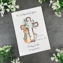 Load image into Gallery viewer, Personalised Christening Card