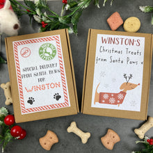 Load image into Gallery viewer, £5.00 Stocking Filler! 2 x Personalised Boxes Of Dog Treats