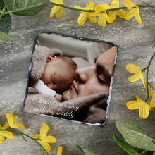 Load image into Gallery viewer, Personalised 1st Valentines Day Slate Coaster-The Persnickety Co