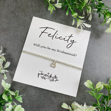 Load image into Gallery viewer, Will You Be My... Initial Beaded Bracelet-2-The Persnickety Co