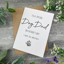 Load image into Gallery viewer, Special Dog Dad On Father's Day Card