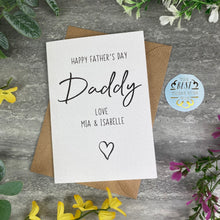 Load image into Gallery viewer, Personalised Happy Father's Day Card