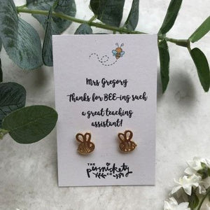Thanks For BEE-ing Such A Great Teacher /Teaching Assistant Bee Earrings-5-The Persnickety Co