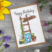 Load image into Gallery viewer, Happy Birthday Garden Plantable Seed Card