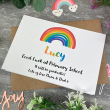Load image into Gallery viewer, Good Luck At Primary School Rainbow Card-2-The Persnickety Co