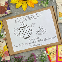 Load image into Gallery viewer, TEA-Riffic Teacher Tea and Biscuit Box-6-The Persnickety Co
