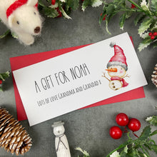 Load image into Gallery viewer, Christmas Money Wallet - Snowboy-The Persnickety Co